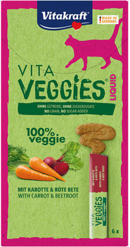 Smakołyk dla kotów Vitakraft Veggies Liquid Carrot 6 szt x 15 g (4008239587336)