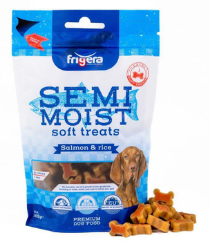 Smakołyk dla psów Frigera Semi-Moist Soft Treats Salmon and Rice 165 g (4022858612255)