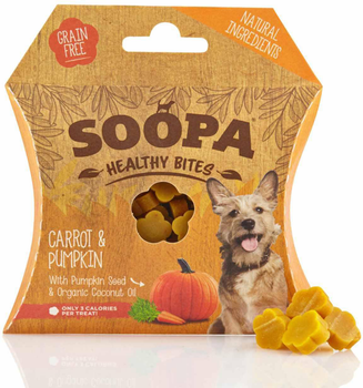 Zdrowe przekąski dla psów Soopa Carrot and Pumpkin 50 g (5060289920067)