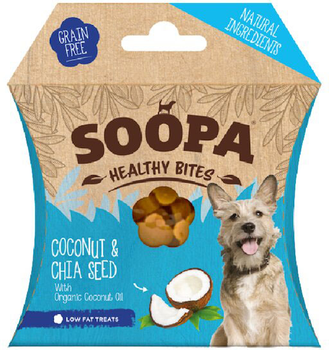 Zdrowe przekąski dla psów Soopa Coconut and Chia Seed 50 g (5060289920739)