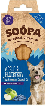 Patyczek dentystyczny dla psów Soopa Apple and Blueberry 100 g (5060289921125)