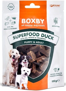 Smakołyk dla psów Boxby GF Superfood Duck 120 g (8716793904617)