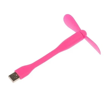 Портативный гибкий USB вентилятор Розовый 25,8 дБ (YU8SH3662)