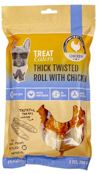 Przekąska dla psów Treateaters Dogsnack Thick Twisted Roll with Chicken 4 szt 200 g (5705833204049)