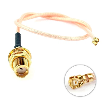 Кабель антенный IPEX uFL - SMA female (мама) 30см 300мм переходник удлинитель для 4G 3G модемов, WiFi роутеров