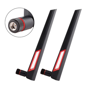 2шт. антенна WiFi GSM универсальная 8dBi 900/1800MHz 2.4-5.8GHz RP SMA для роутеров, модемов, репитеров и т.п.