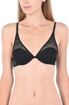 Бюстгальтер с уплотнённой чашкой DKNY 75DD Черный (95057)