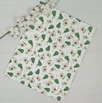 Непромокаемая пеленка многоразовая 80×100 для новорожденных a.l.babybox Авокадо