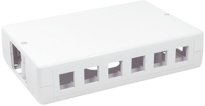 Коробка для монтажу Logilink для 6/12 x Keystone White (4052792027723)