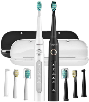 Набір електричних зубних щіток Fairywill D7 (FW-507 black&white)
