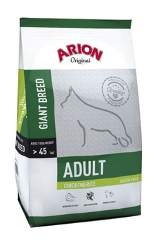Сухий корм для дорослих собак порода гігантська Arion Adult Chicken and Rice 12 кг (5414970055420)