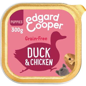 Karma mokra dla szczeniąt Edgard & Cooper Duck and Chicken Puppy Patee 300 g (5407007147632)