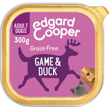 Вологий корм для дорослих собак Edgard & Cooper Game and Duck Patee 300 г (5407007147649)
