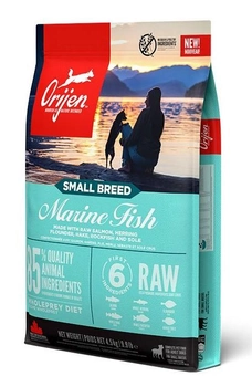Karma sucha dla psów dorosłych ras małych Orijen Marine Fish 4.5 kg (0064992722531)