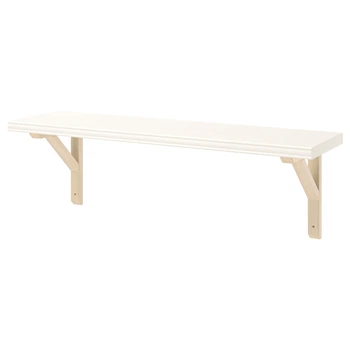 Полиця навісна IKEA BERGSHULT / SANDSHULT, білий, осика, 80х20 см, 293.260.41