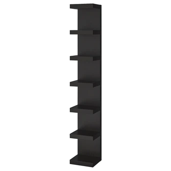 Поличний модуль IKEA LACK навісний 30x190 см чорно-коричневий 804.305.91