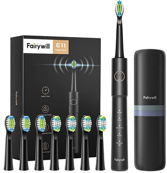 Електрична зубна щітка + футляр Fairywill FW-E11 black 