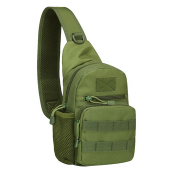 Тактичний рюкзак плече одне на outdoor green aokali a14 20l