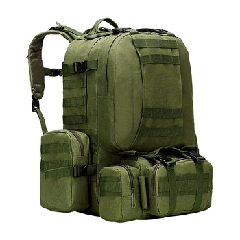 Тактический рюкзак подсумка outdoor green b08 aokali 75l +3