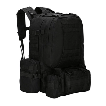 Тактический рюкзак подсумка outdoor black b08 aokali 75l +3