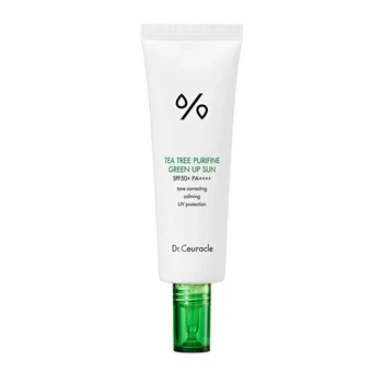 Солнцезащитный крем Dr.Ceuracle Tea Tree Purifine Green Up SPF 50++++ с экстрактом чайного дерева, 50 мл