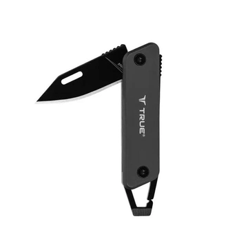 Раскладной туристический нож True Utility Modern Keychain Knife Чорний-Сірий