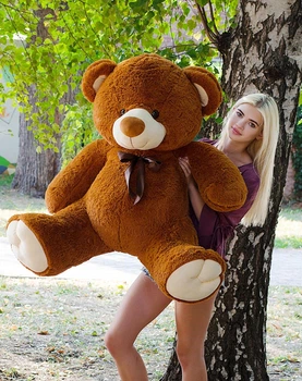 М'яка іграшка Плюшевий ведмедик My Best Friend Томми 150 см Коричневий