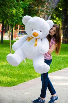 М'яка іграшка Плюшевий ведмедик My Best Friend Томми 150 см Білий