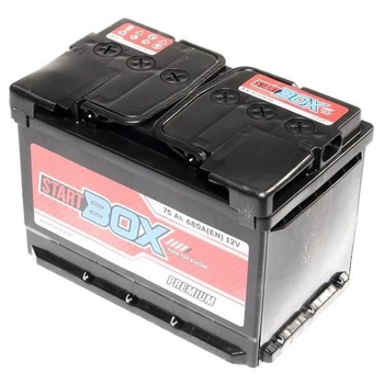 Автомобільний акумулятор premium 75ач 680а "+" справа StartBOX, 52371100362