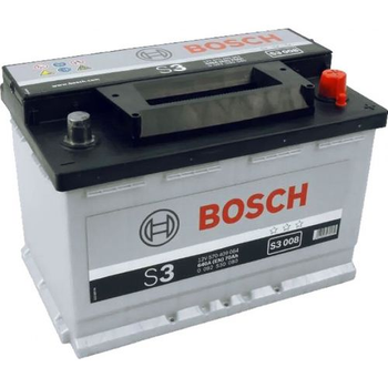 Акумулятор автомобільний 70ач 640а "+" праворуч BOSCH, 0092S30080