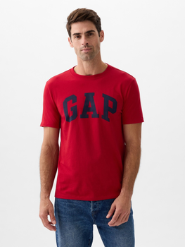 Koszulka bawełniana długa męska GAP 856659-05 M Czerwona (1200132704190)