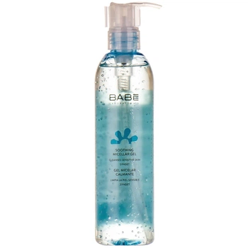 Міцелярний гель для делікатного очищення у тревел форматі Babe Laboratorios Soothing Micelar Gel Travel Size 90 мл