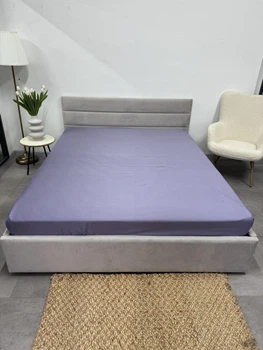 Простынь на резинке Ecotton 140х200 Nid Purple Полисатин (2100024579006)