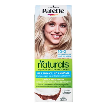 Фарба для волосся Palette Naturals 10-2 Холодний блондин 110 мл (3838824171180)