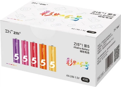 Батарейки AA ZMI AA540 Rainbow 40 pcs - 40 штук пальчиковых
