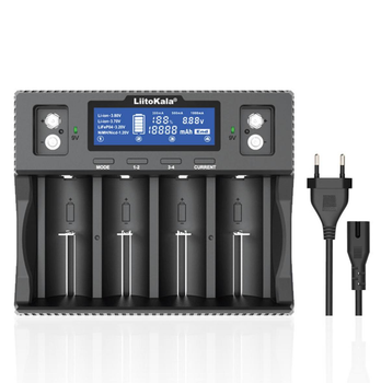 Зарядний пристрій універсальний Liitokala Lii-D4XL 1.2V/3.2V Li-Fe/3.7V Li-Ion/3.8V Li-Ion/9V Крона