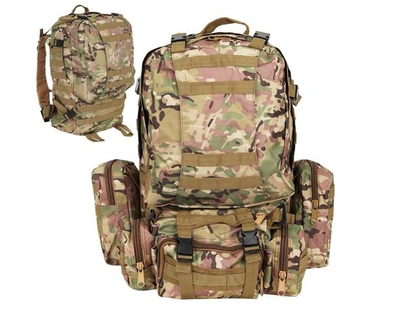 Тактический рюкзак с подсумками 45-55л 4в1 для военных мультикам