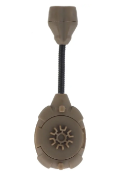 Тактичний ліхтарик на шолом, 2 діоди (білий + ІЧ) Ліхтар на каску армійський койот