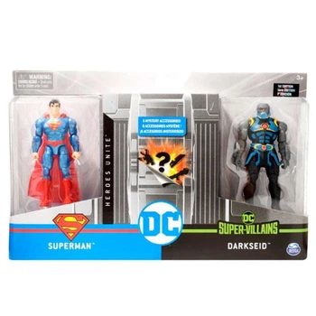 Игровой набор фигурки DC Супермен и Дарксайд с сюрпризом 6056334