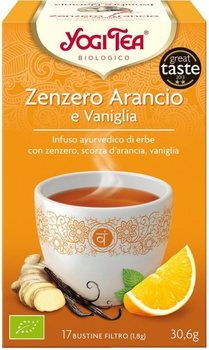 Herbata Yogi Tea Yogi Jengibre-Vainilla-Naranja 17 torebek x 2 g (4012824401761)