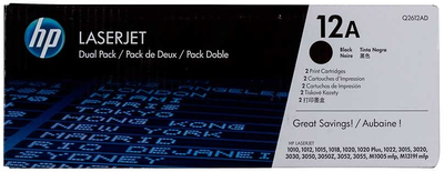 Набір тонер-картриджей HP LaserJet 1010 2 шт Black (883585537525)