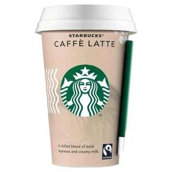 Холодна кава Латте Starbucks Caffe Latte стакан 220мл