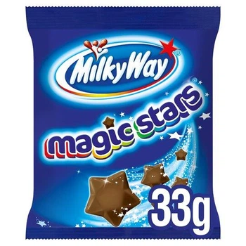 Шоколадні зірочки Milky Way Magic Stars пористий молочний шоколад