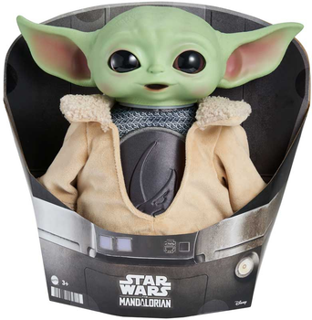 М'яка фігурка Mattel Star Wars Grogu 4.0 Плюш 28 cm (0194735158287)