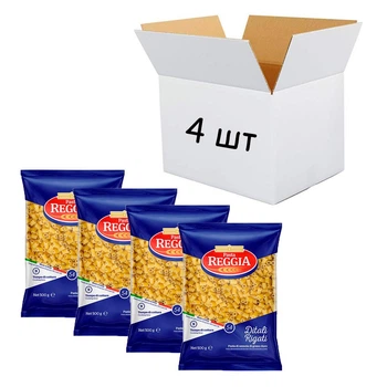 Макароные изделия Pasta Reggia Ditali Rigati (54) Деталі рифлені 500г х 4шт