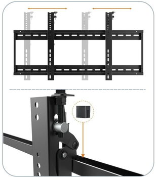 Uchwyt ścienny Techly ICA-PLB 046F Black (ICA-PLB 046F)