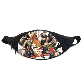 Поясная сумка бананка Волейбол хайкю Haikyuu (GB H 014) Gear Bag черная