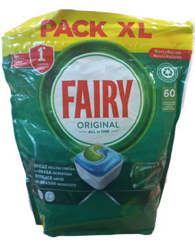 Капсули для посудомийної машини Fairy Original All in One Pack XL 60 шт (8006540608364)