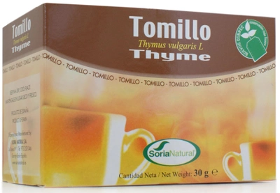Чай Soria Natural Tomillo 20 пакетиков (8422947030742)