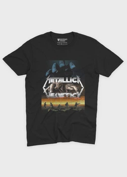 Чоловіча футболка MODNO з рок принтом "Metallica" M Чорний (TS001-4-BL-004-2-250)